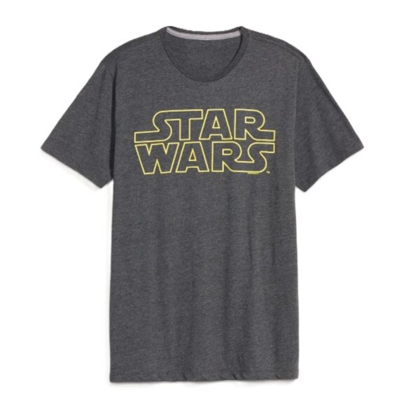 NWT - Old Navy Star Wars Men’s Graphic T-Shirt, Dark Heather Gray – Size M - Picture 1 of 8